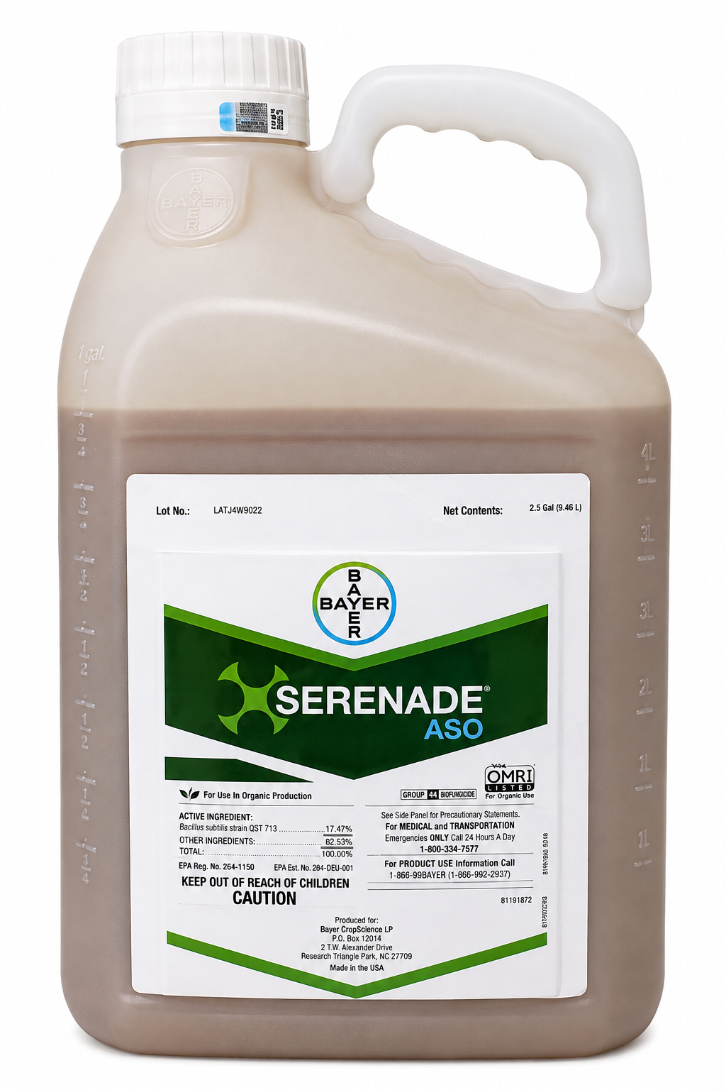 (image for) Serenade ASO Organic Fungicide - 2.5 Gallons - OMRI Certified